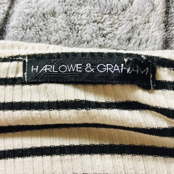 Harlow’s & Graham - Ribbed Off The Shoulder Tee - Picture 4 of 6